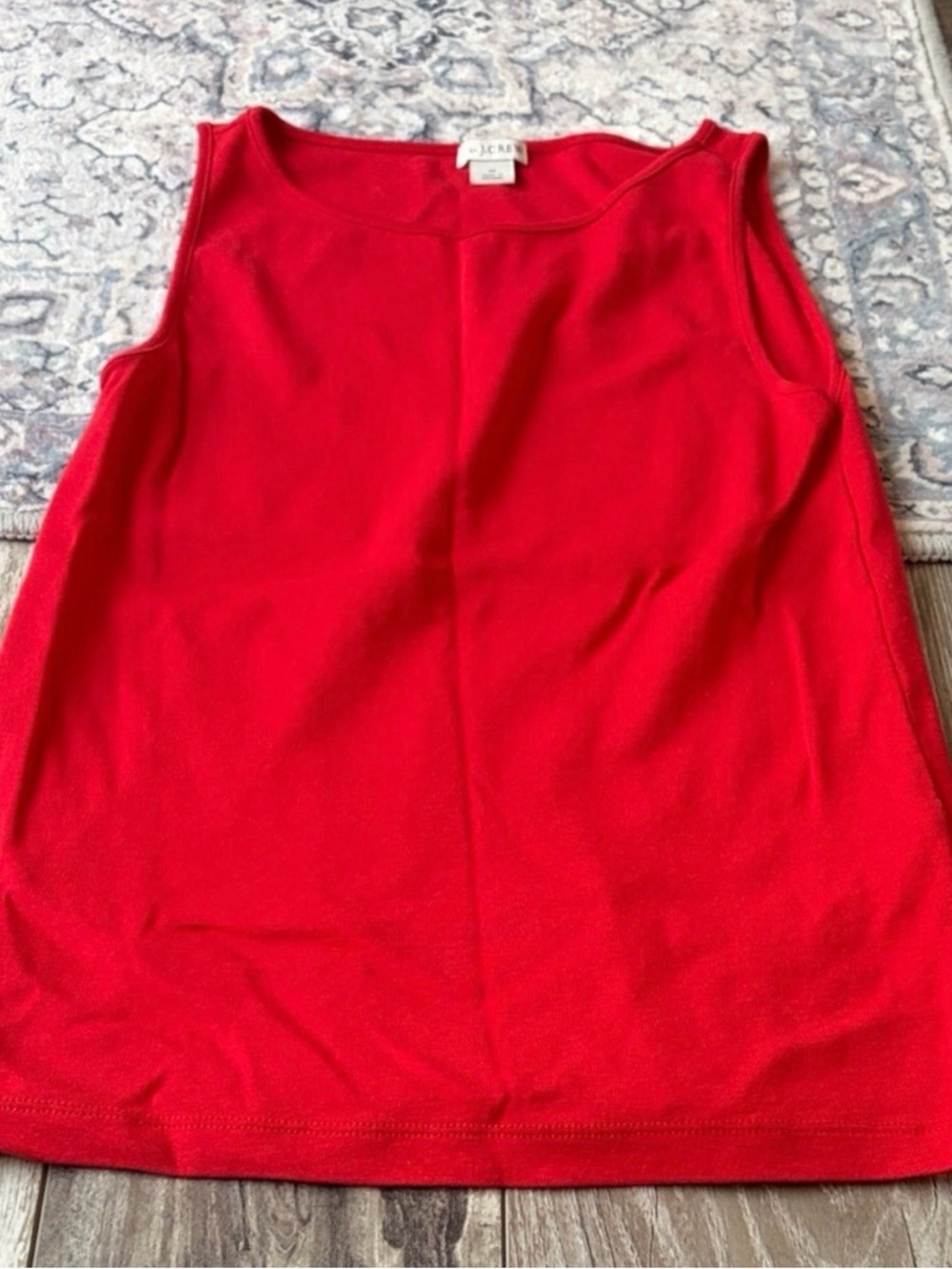 J. Crew Factory Red Sleeveless Top